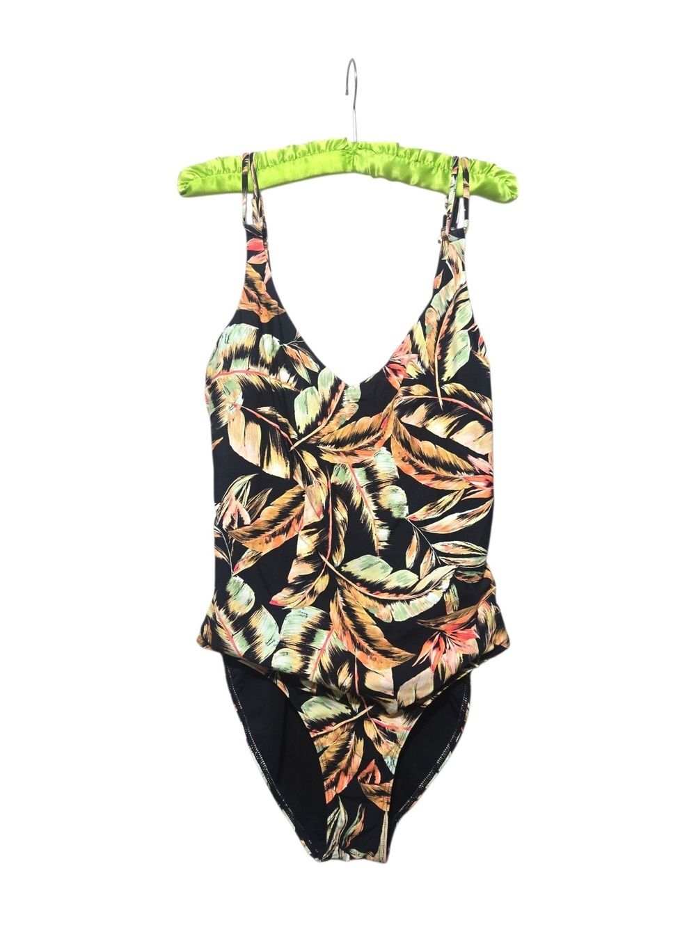 Sunsets Veronica One Piece Swimsuit Retro Retreat AOP Black Floral Tropical XL